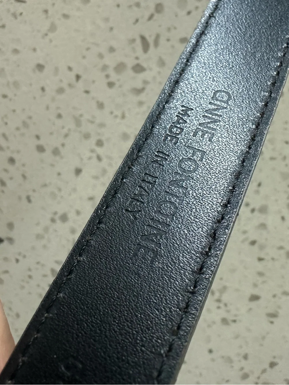 Anne Fontaine Amelie Belt early 2000s Pewter Metalic